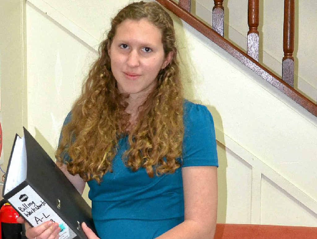 NOT TOO TAXING: Michaela Knapp enjoyed work experience at Globe Accounting.